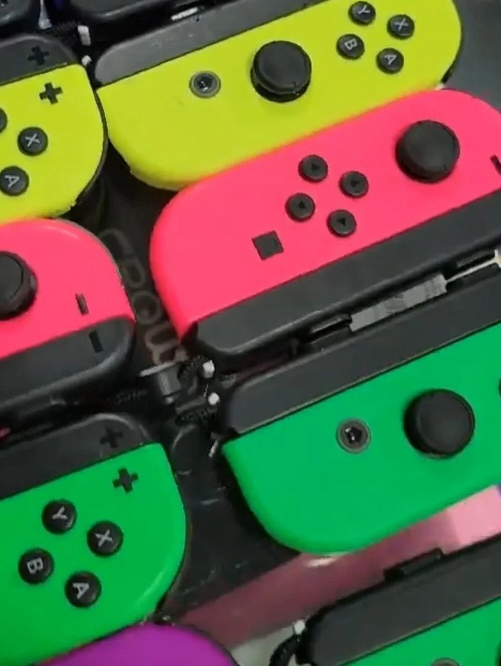 Official Nintendo Joy-Con controllers Purple And Neon Orange